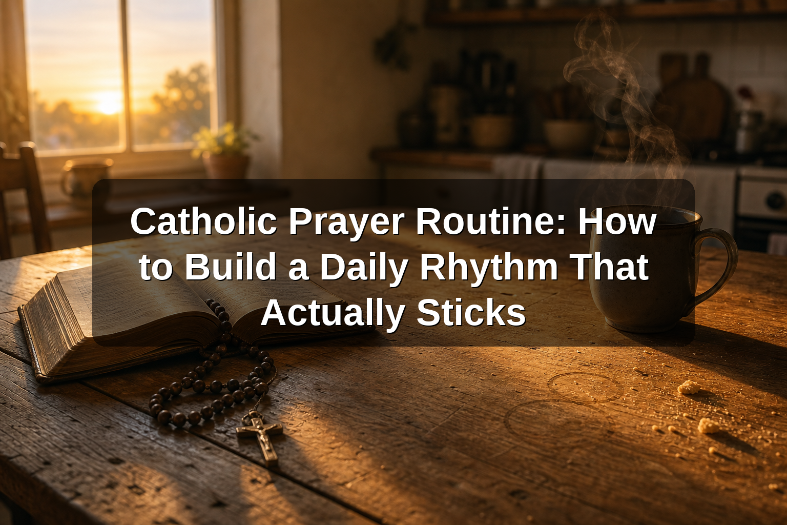Catholic Prayer Routine: How to Build a Daily Rhythm That Actually Sticks