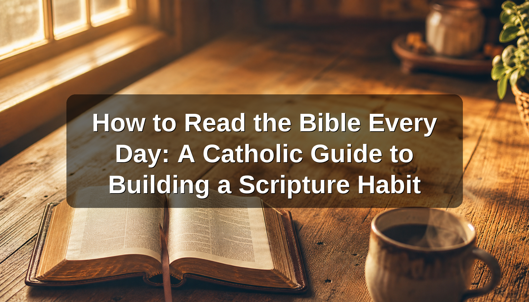 How to Read the Bible Every Day: A Catholic Guide to Building a Scripture Habit
