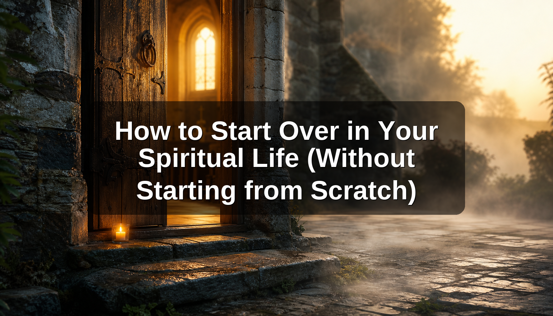How to Start Over in Your Spiritual Life (Without Starting from Scratch)