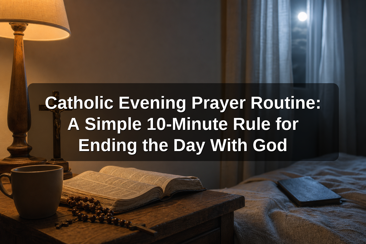 Catholic Evening Prayer Routine: A Simple 10-Minute Rule for Ending the Day With God