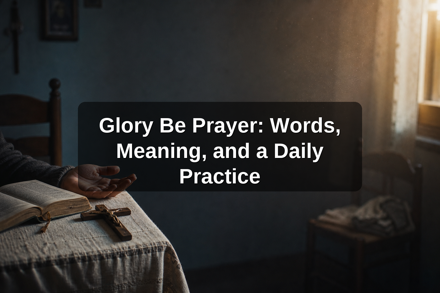 Glory Be Prayer: Words, Meaning, and a Daily Practice